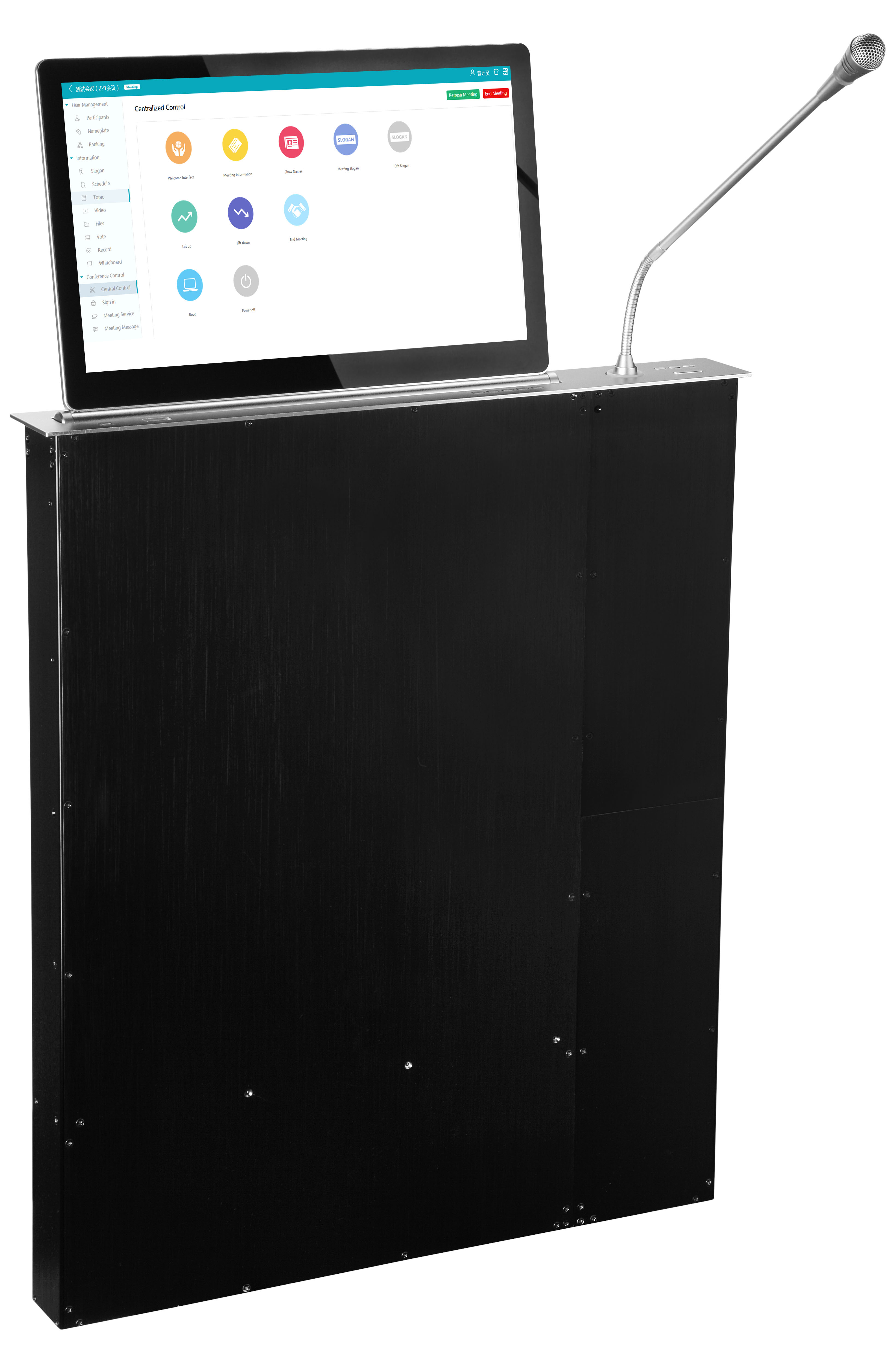 Встраиваемый выдвижной монитор ITC TS-F156MT LCD 15.6'' Mic